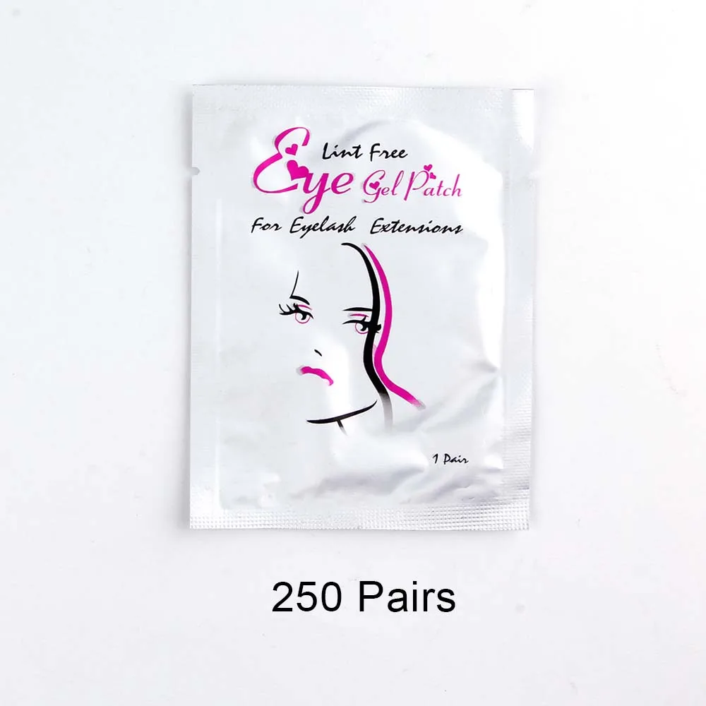 250 pairs girls 50/250 накладные ресницы наклейки для удлинения под глазами клейкие стельки для бумажных ресницы для наращивания гель-обертывания ресниц патч Макияж инструмент - Цвет: 250 pairs girls