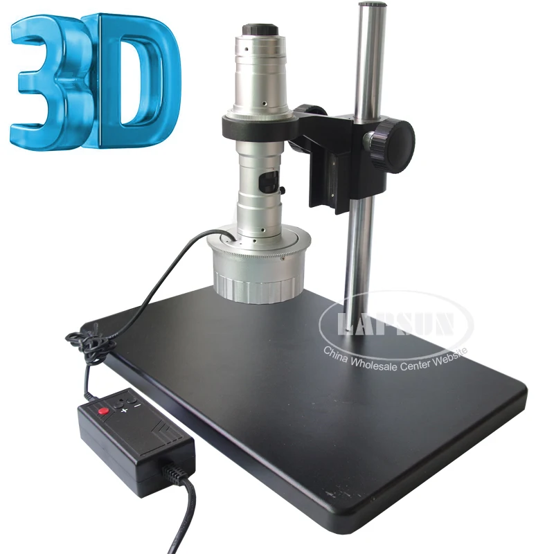 3D стереоскопический 180X фотообъектив для промышленного микроскопа Цифровая