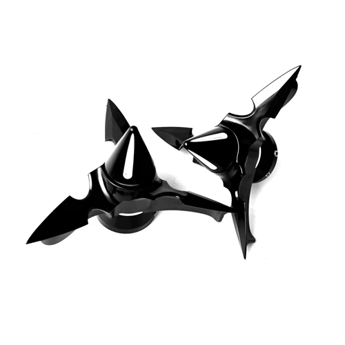 

Черные колпачки для вращающейся оси Spun Blade для Harley 1 1/8 дюйма Touring 2008-2022 Street Glide Dyna Sportster 883 1200