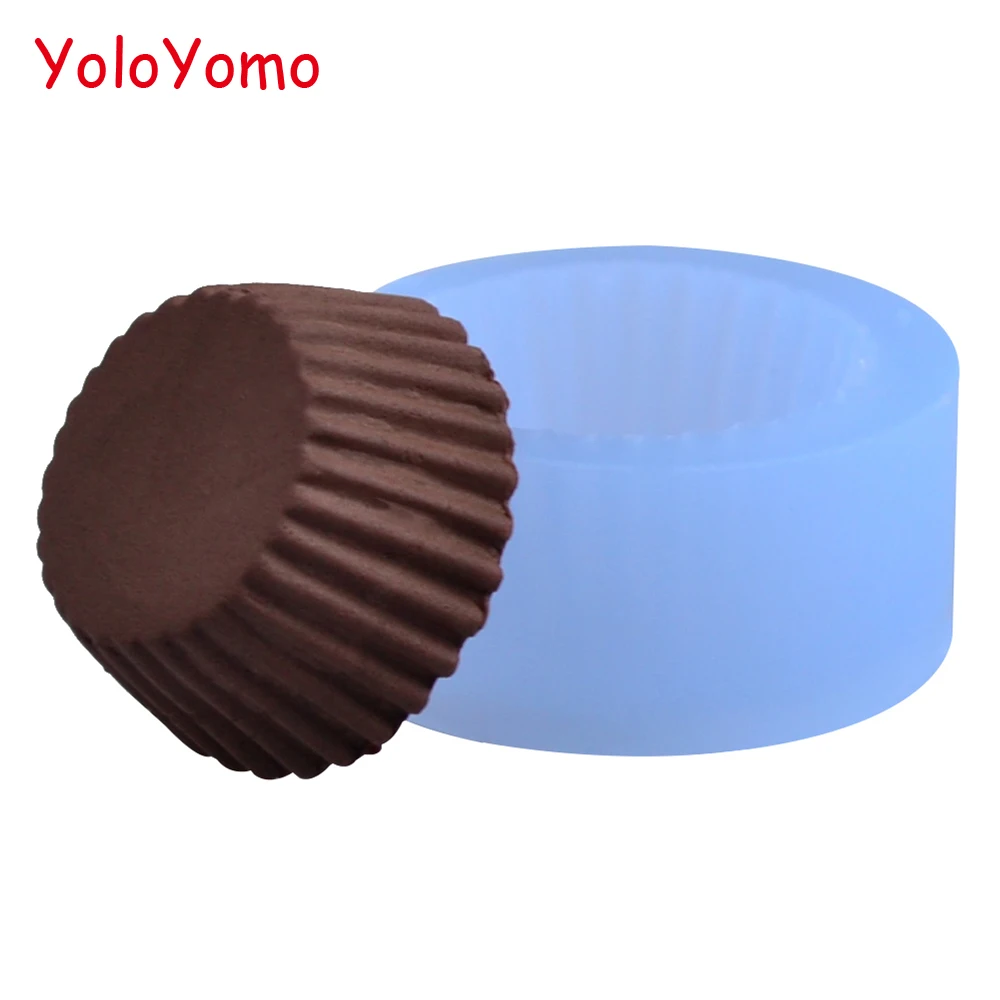 G158YL Форма для кексов Tart нижняя часть 23 мм Гибкая силиконовая форма Decoden Kawaii
