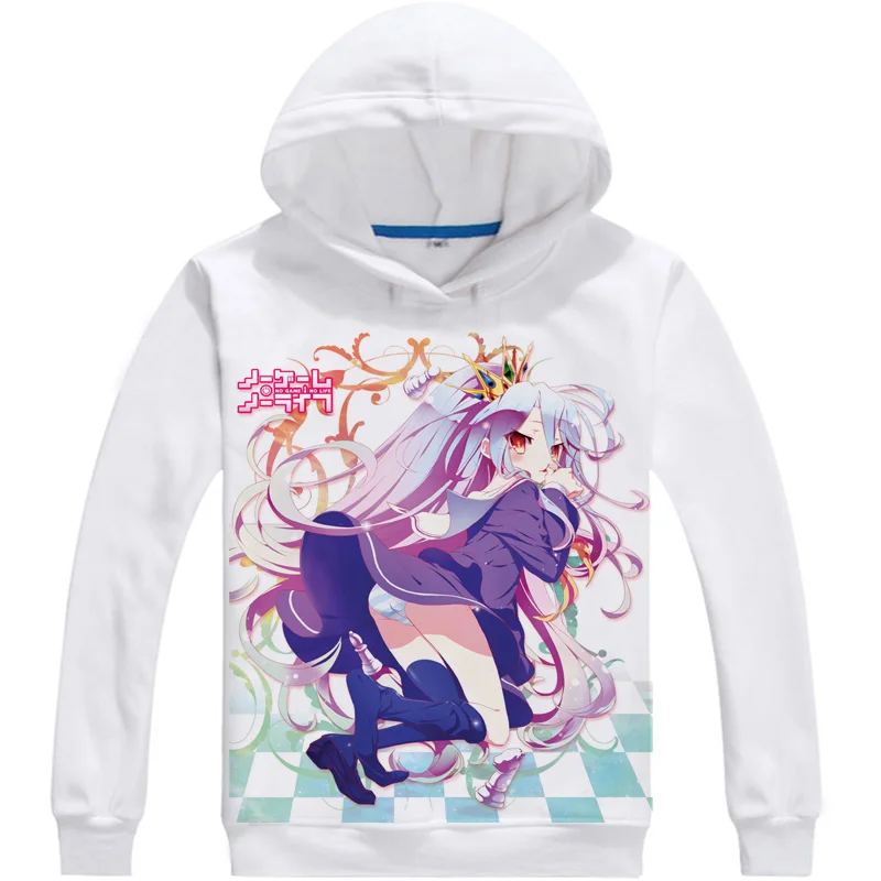 Аниме Нет игры нет жизни Толстовка shiro sora Jaket худи Толстовка с капюшоном косплей манга нет игры нет жизни Джибрил пальто для мужчин и женщин - Цвет: A