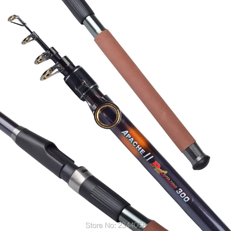 Agepoch Apache 2 Fishing Rod Spinning Tackle Winter Feeder Peche Telescopic Supplies Cast Gear Sea Bait Casting Stick | Спорт и