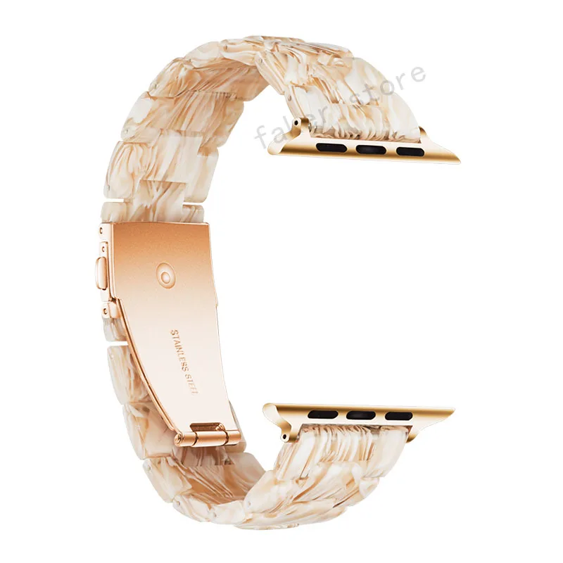 Смола ремешок для apple watch серии 4/3/2/1 размеров 44, 40, 42 мм, 38 мм, браслет для iwatch ремень на запястье часы аксессуары ремешок для часов с нугой и орехами