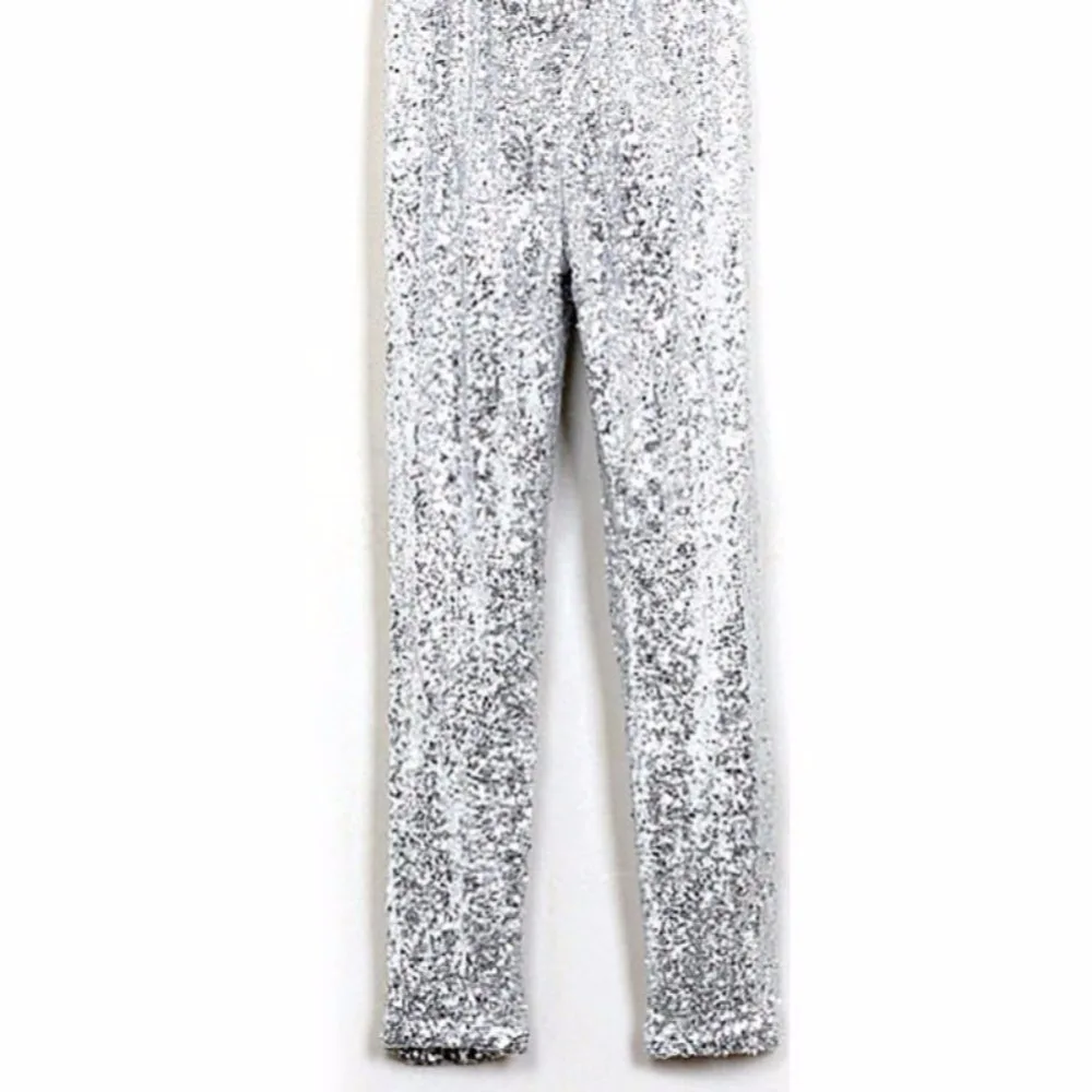 Женские эластичные леггинсы с блестками облегающие брюки карандаш размеры S