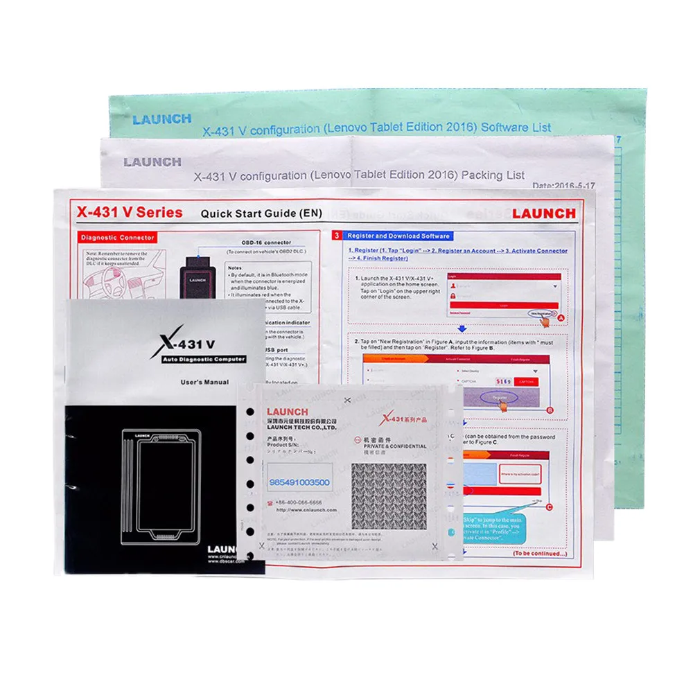 Launch X431 V 8 дюймовый планшетный ПК глобальная версия Wifi/Bluetooth полная система