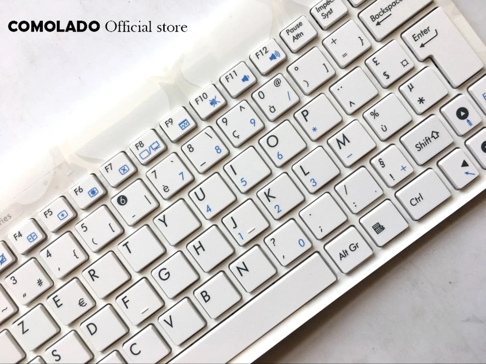 FR Французская клавиатура для ASUS Eee PC 1015 1015B 1015BX 1015PW 1015CX 1015PD 1011 1015PX белая с рамкой