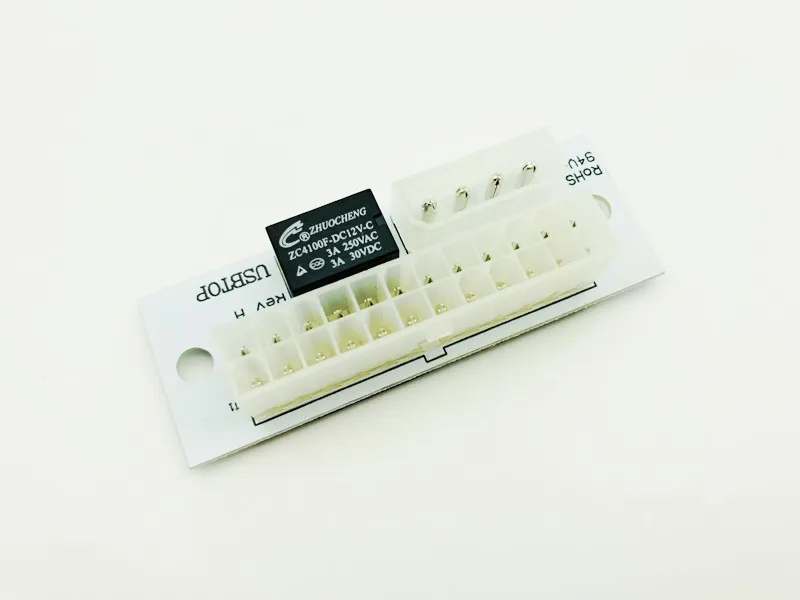 Двойной адаптер PSU ATX 24Pin на 4Pin питания Molex Удлинительный кабель для стартовой