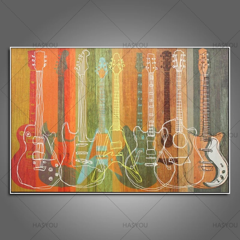 HASYOU Топ художника современная абстрактная гитара чистая новинка ручная работа