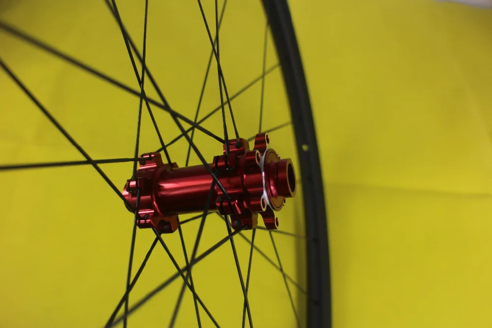 Супер легкий 640g MTB XC углеродное переднее колесо UD Черное Матовое 24 Отверстия 30 мм