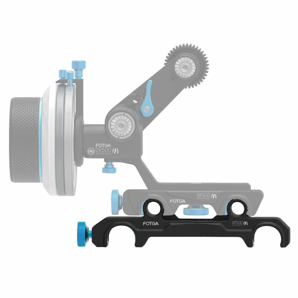 

FOTGA DP500III 15mm to 19mm Rail Rod Clamp Adapter for DSLR QR Follow Focus Rig