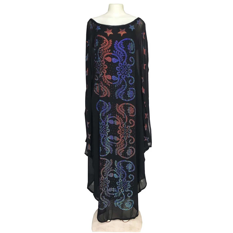 Платья в африканском стиле для женщин одежда шифоновое платье с цветными