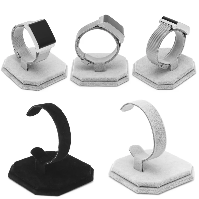 

Velvet C Type Design Jewelry Bracelet Bangle Watch Display Rack Stand Holder Display Rack Bracelet Display Bracket