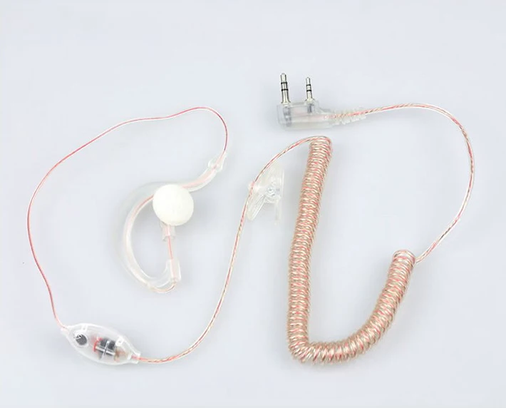 2x G Форма прозрачный крючком наушники Динамик гарнитуры для Kenwood Радио 2Pin tk 240 248 249