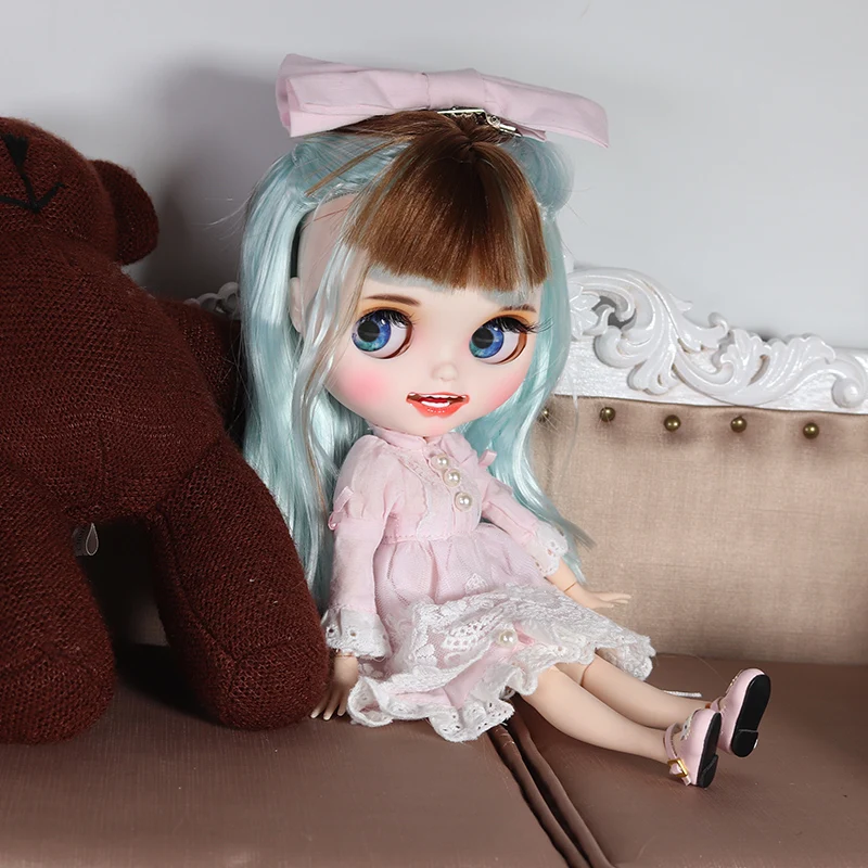 ICY Nude Blyth Кукла № 2 открытый рот с зубами резные губы матовые лица суставы тела сонные глаза 1/6 bjd, licca, jerryberry, pullip