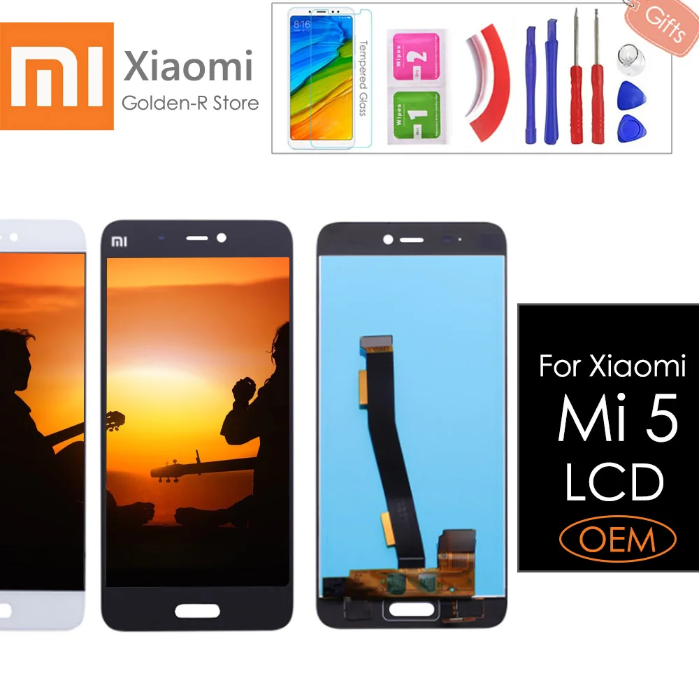 5 15 &quotдисплей для Xiaomi Mi ЖК-дисплей сенсорный экран Mi5 ЖК-экран сборка Дисплей