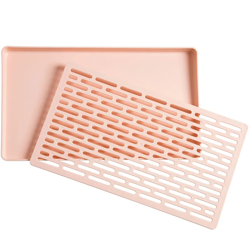 New Kitchen Organizer Double Layer Dish Vegetable Water Tray Drainer Multifunctional Drying Rack Washing Holder Storage | Дом и сад