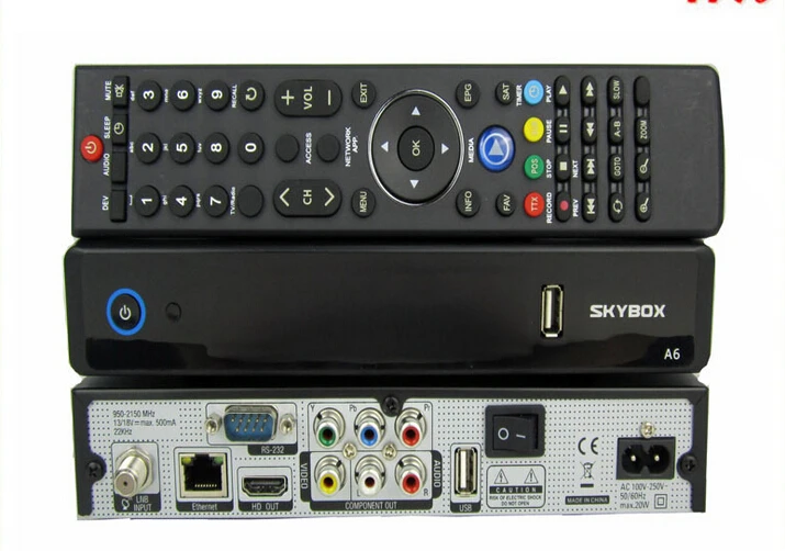DVB-S2 STB SKYBOX A6 Cardsharing+FTA FULL HD 1080P internet youtube Support 3G and IPTV Openbox z5 better than skybox f3s-+`-+ - |