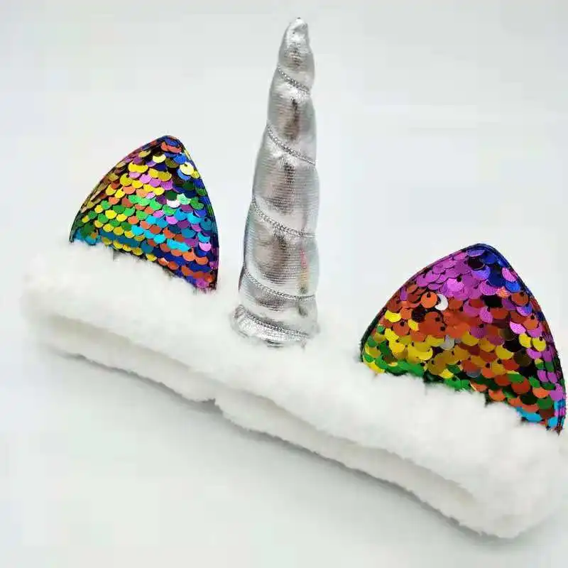 Повязка для волос в стиле единорога с перекрестной каймой на Хэллоуин и