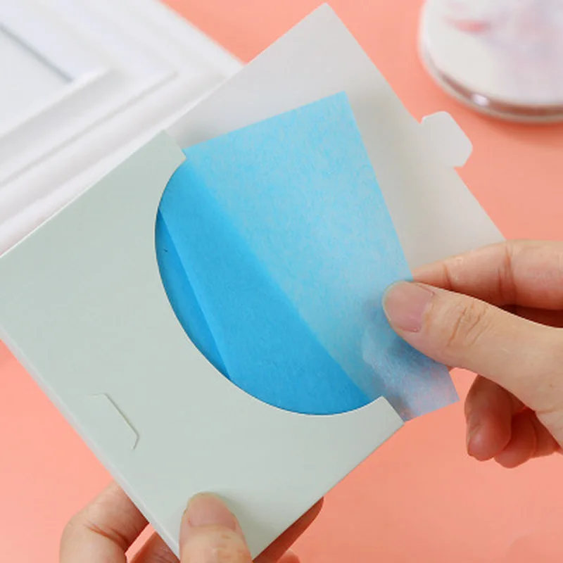50 листов/упаковка впитывающая бумага контроль жирности салфетки для макияжа