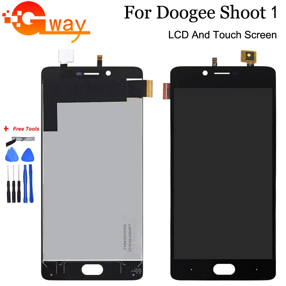 Для 5 дюймов DOOGEE Shoot 1 ЖК-дисплей + сенсорный экран 100% протестированный дигитайзер