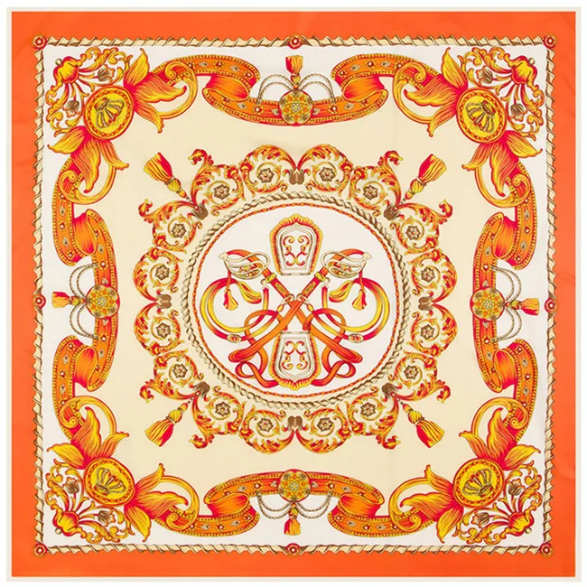 

Хит! Красивые шарфы 130*130 см женские новые модные Саржевые шелковые цветочные нитки металлический квадратный шарф высокого качества модная шаль