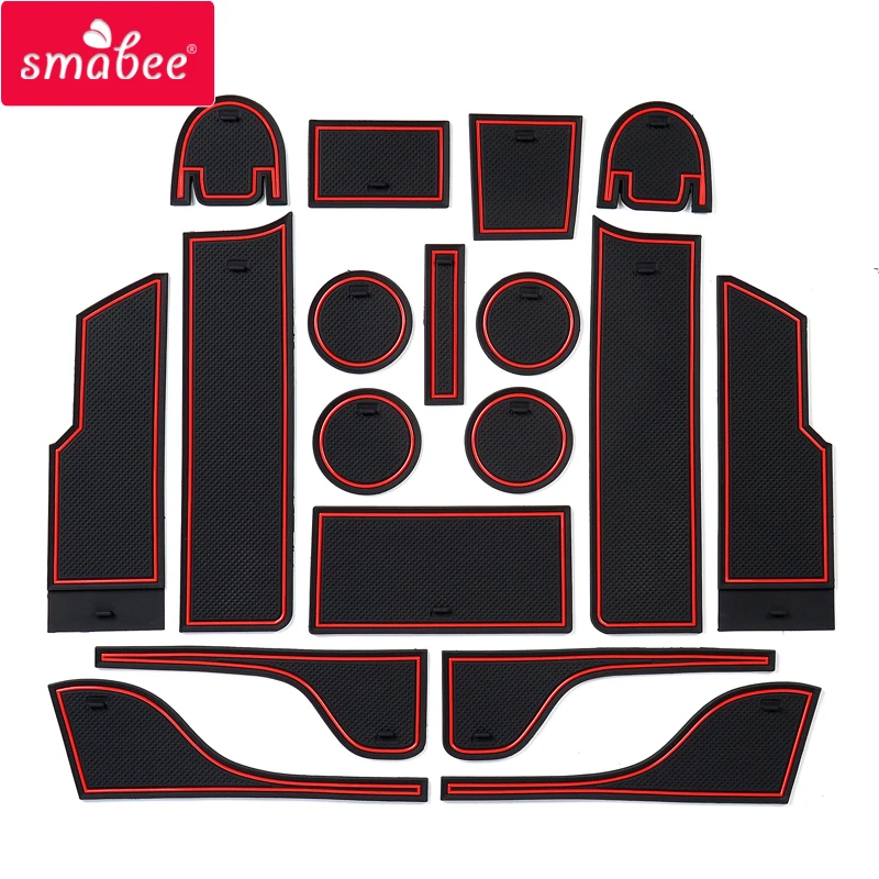 

Smabee Anti-Slip Gate Slot Mat For Ford Mondeo Fusion 2013 ~ 2019 Rubber Cup Holders Non-Slip Mats Pad Accessories Car Sticker