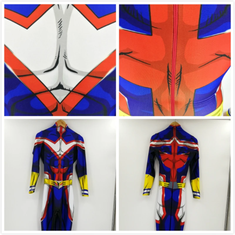 Женский костюм для костюмированной вечеринки All Might My Hero academic Boku no боди из лайкры с
