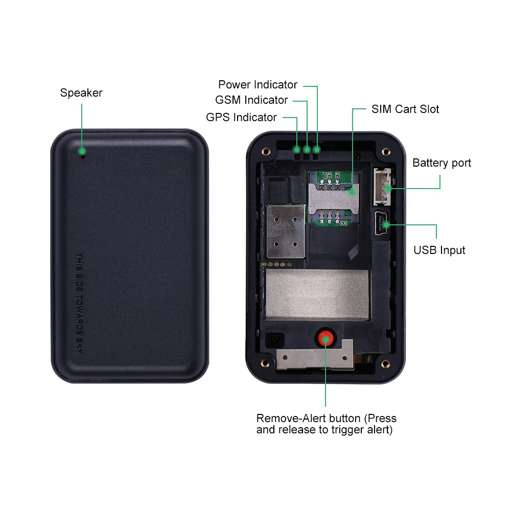 GPS Tracker Car Waterproof IP67 4500Mah battery Powerful Magnet Realtime LBS Locator GSM Alarm Assert GT710 Standby 3 Years | Автомобили и