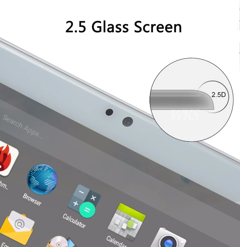 Супер закаленное стекло 2.5D планшет 10 дюймов Android 7.0 четырехъядерный 2 ГБ ОЗУ 32 ГБ встроенной памяти, 4 ядра, 1280*800 IPS экран, планшеты 10.1 + подарок.
