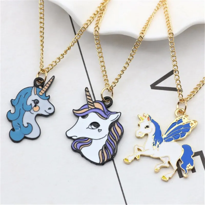 Для женщин Симпатичные сплав многоцветный капельного пони Цепочки и ожерелья