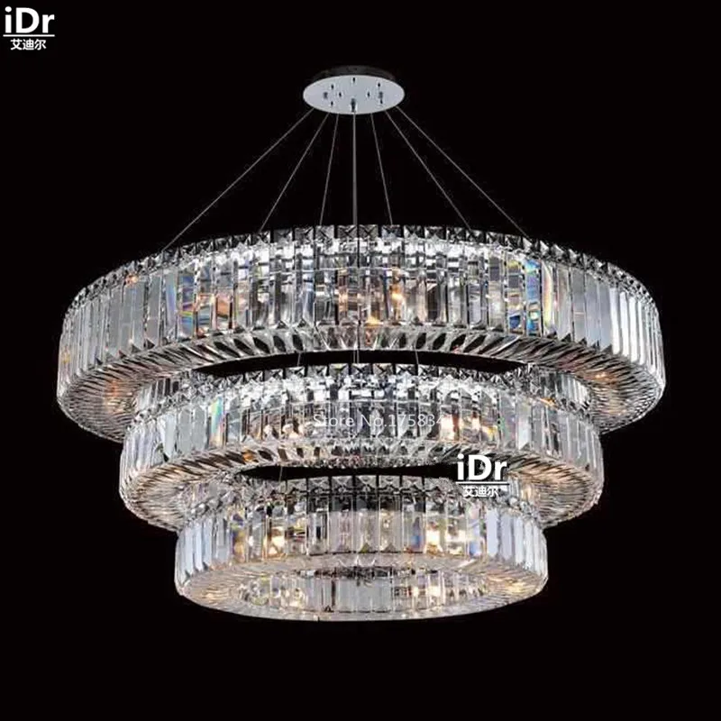 

Chandeliers Iron and crystal lamp crystal drops fashion bedroom study hall lights 122cm W x 30cm H
