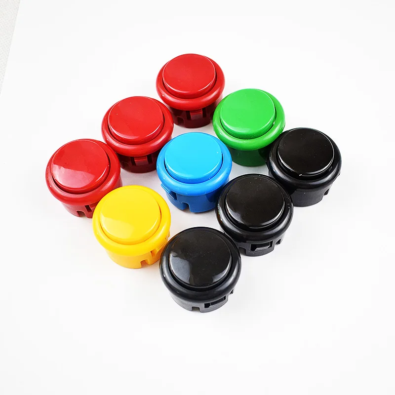 12 шт./лот OEM 30 мм Кнопка 5 цветов DIY Аркады файтинг набор аксессуаров|30mm push button|diy