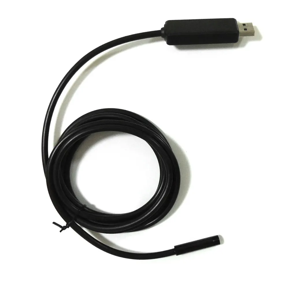 Водонепроницаемый 7 мм объектив 6LED камера наблюдения с м мягкий кабель Windows PC USB
