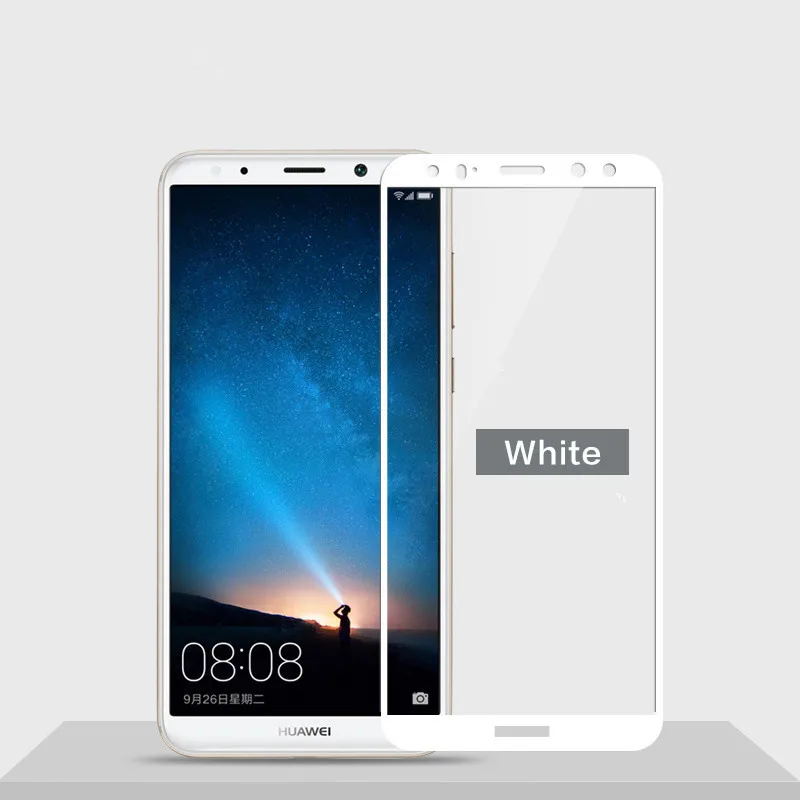 Защитное стекло для экрана Huawei Mate 10 Lite закаленное Nova 2i / Honor 9i с полным покрытием |