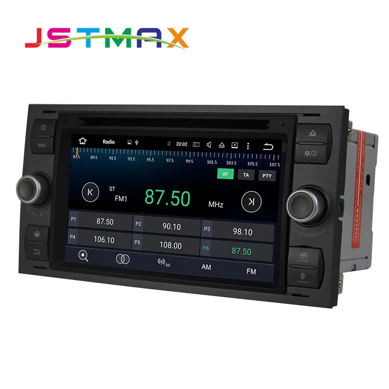 Автомобильный DVD-плеер JSTMAX Android 6 0 2 Din 8 ядер GPS-навигация Wi-Fi 4G для FORD S-Max Kuga Fusion Transit