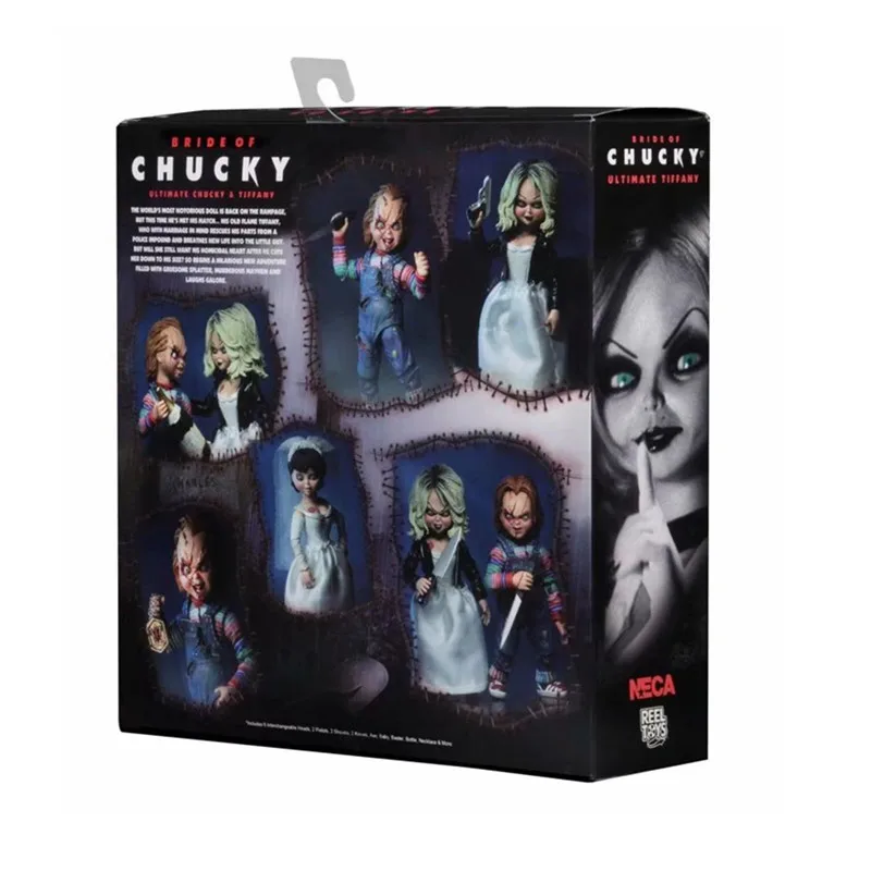 NECA Bride Of Чаки Ultimate Тиффани счастливая экшн фигурка из ПВХ Коллекционные детские