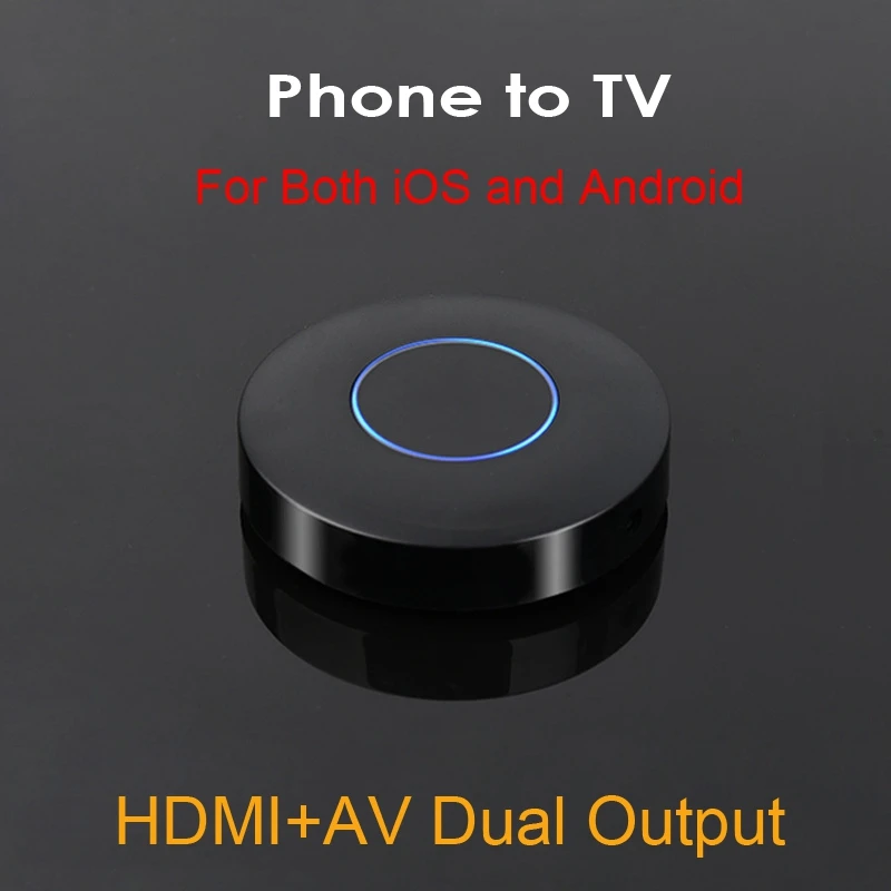 HDMI AV двухъядерный Аудио Видео ключ wifi Дисплей приемник телефон к телевизору для iPhone X 5 6 7 8 Plus iPad iOS Android samsung S8 S9