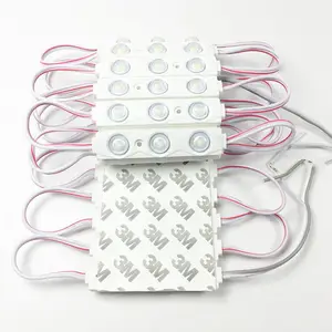 1000 шт.Лот Оптовая Продажа 2835 инъекций светодиодный модуль 3 светодиодные линзы 160 градусов, 12 В 1,5 Вт СВЕТОДИОДНЫЕ модули