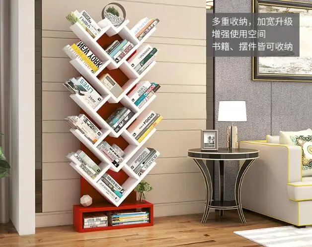 150 см книжная полка в форме дерева учебный книжный шкаф деревянный стеллаж для