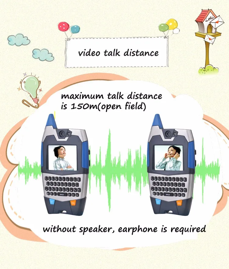 Видео Talk Walkie Talkie для детей, интересная игрушка для общения с Qwerty Radio, диапазон разговоров 150 м