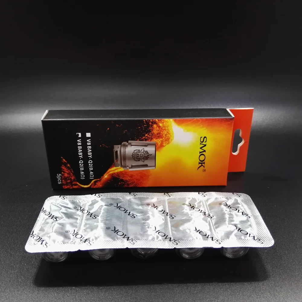 5 шт/л Оригинал SMOK катушки TFV8 маленьких Q2 двойной E испаритель для электронных