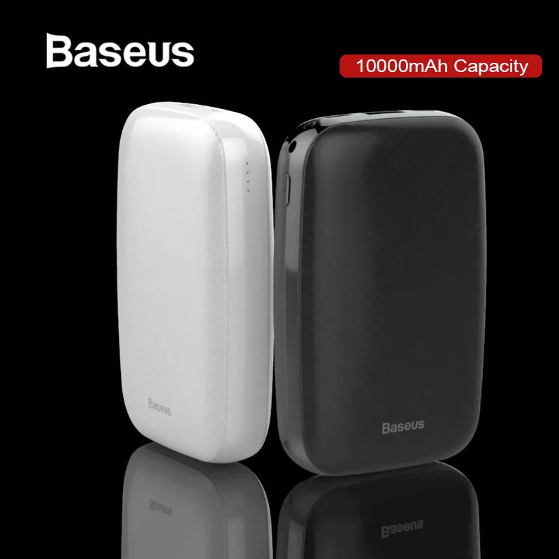 Baseus 10000 мАч Мини банк питания для iPhone X XR 8 портативный Банк питания быстрое зарядное устройство для samsung Xiaomi Внешний аккумулятор повербанк