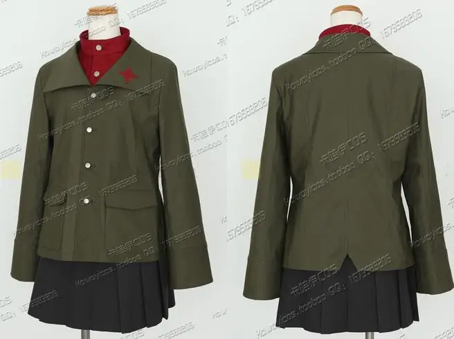 Костюм для косплея Girls und Panzer Katyusha|cosplay costume anime|costume necklacecosplay headband |