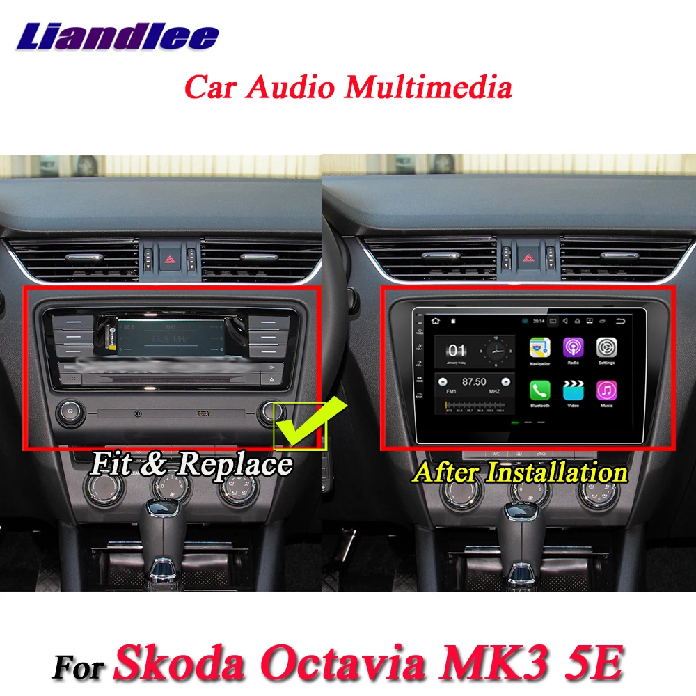 Автомобильный Android мультимедийный плеер для Skoda Octavia MK3 5E 2013 радио gps навигация HD сенсорный экран системы