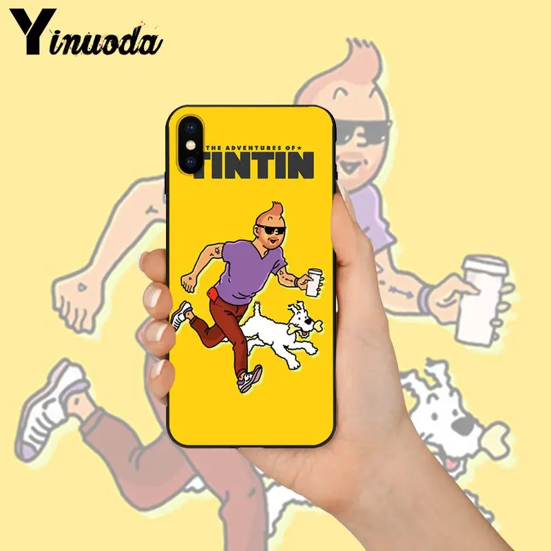 Yinuoda «Приключения Тинтина» Новинка чехол для телефона Fundas чехол для Apple iPhone 8 7 6 6S Plus X XS MAX 5 5S SE XR чехол