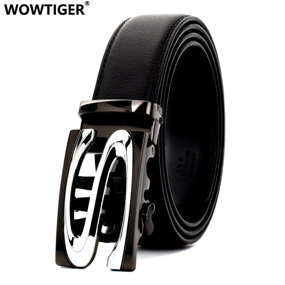 WOWTIGER мужской ремень из натуральной воловьей кожи с надписью высокое качество