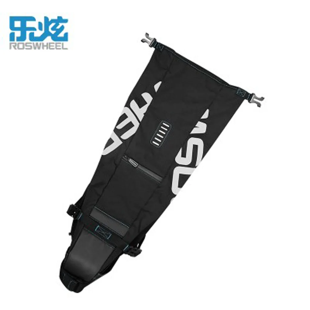 

ROSWHEEL 8L and 10L Waterproof Cycling Rear Seatpost Bag Saddle Seat Storage Bag