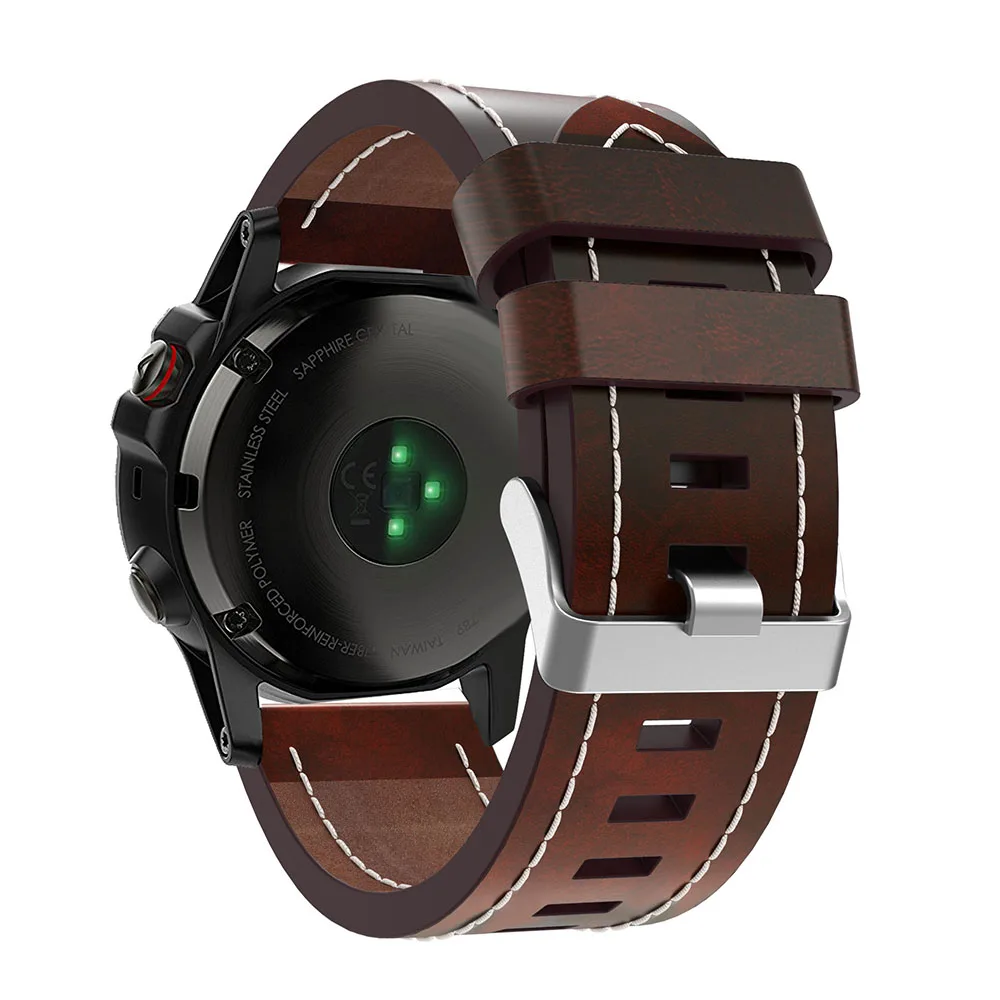 Роскошный кожаный ремешок с острым носком сменный для Garmin Fenix 5 GPS