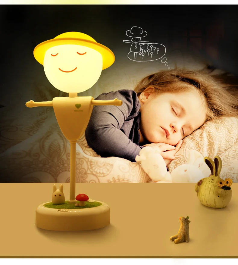 Новинка чучело Led маленький сенсор детская комната атмосферная лампа подарок на