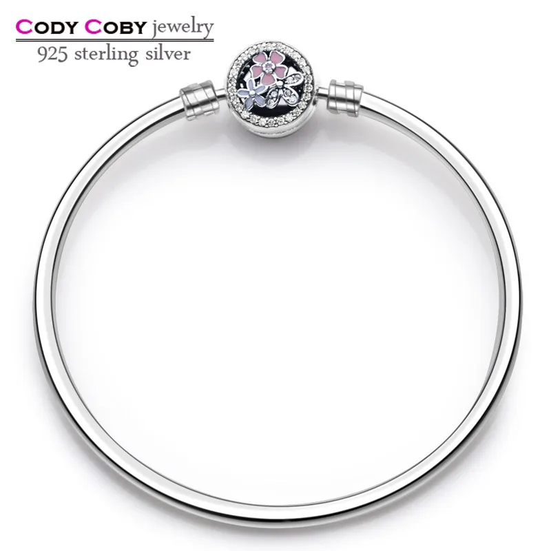 Cody Coby 925 стерлингового серебра очаровательные цветы браслеты и для женщин
